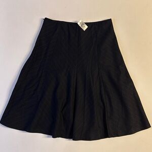 *NWT Ann Taylor Pinstripes Midi Skirt Wool Blend Blue Size 10P
